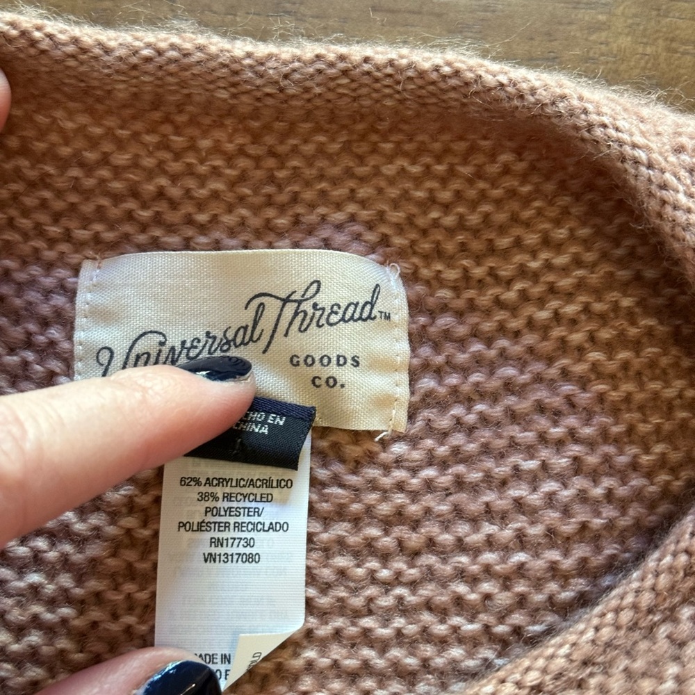 Universal Thread Pink Women's Poncho Size OSFM - Picture 4 of 4